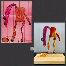 Load image into Gallery viewer, Custom Made Adrawable - Fused Glass Sculpture
